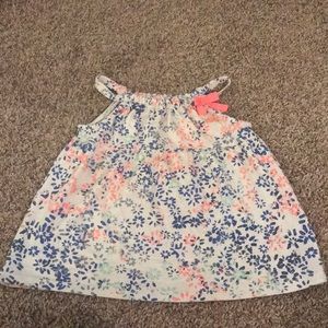OshKosh B’Gosh Flow Tank Top Blue Orange Floral
